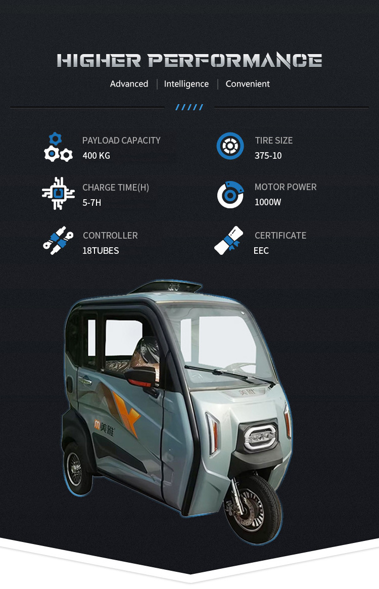 Electric tricycle Turkey Price Electric motorcycle Electric tricycle with roof