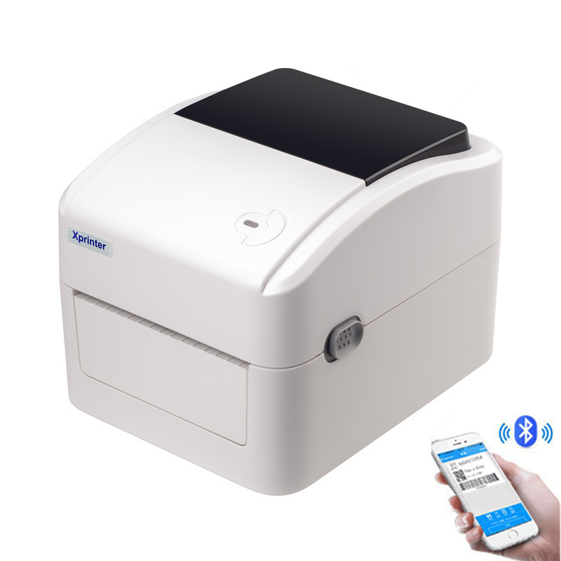 Xprinter 4 inches adhesive barcode sticker printing USB shipping thermal label printer 420B xprinter for warehouse logistic