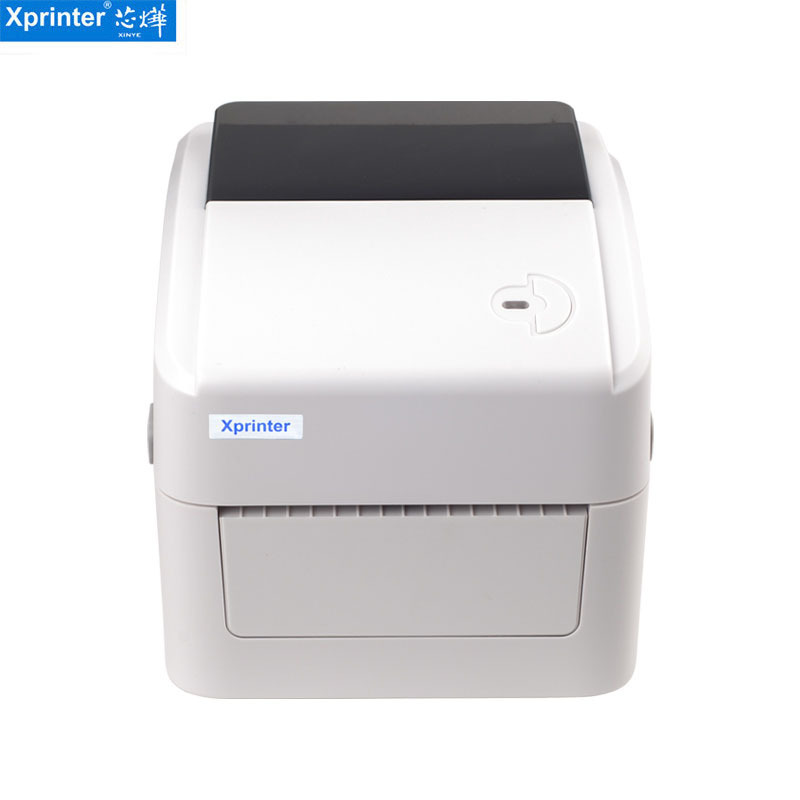 Xprinter 4 inches adhesive barcode sticker printing USB shipping thermal label printer 420B xprinter for warehouse logistic