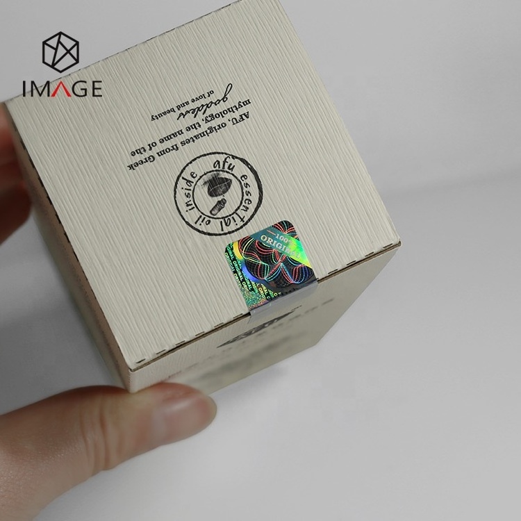 Stock Design 3D Laser Security Hologram Anti-fake Label with QR/ Brand logo/ Scratch Code Printing