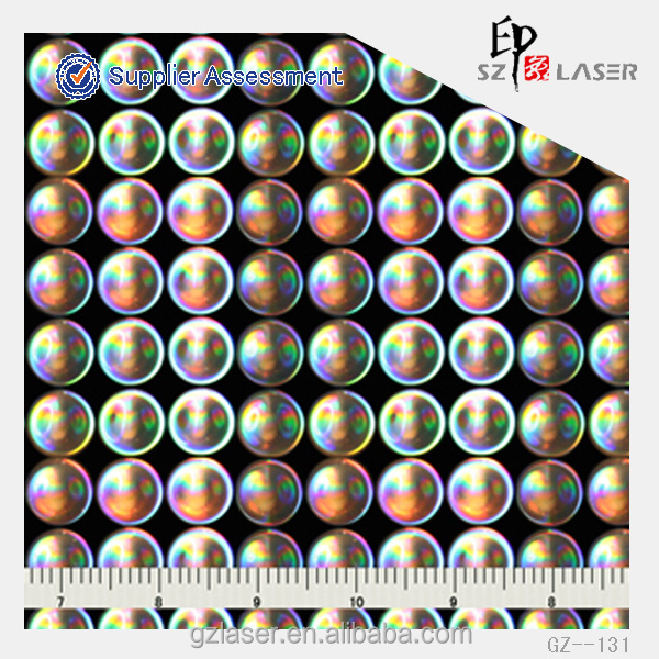 YXCP-259 Lens pattern Nickel hologram shim for embossing sticker