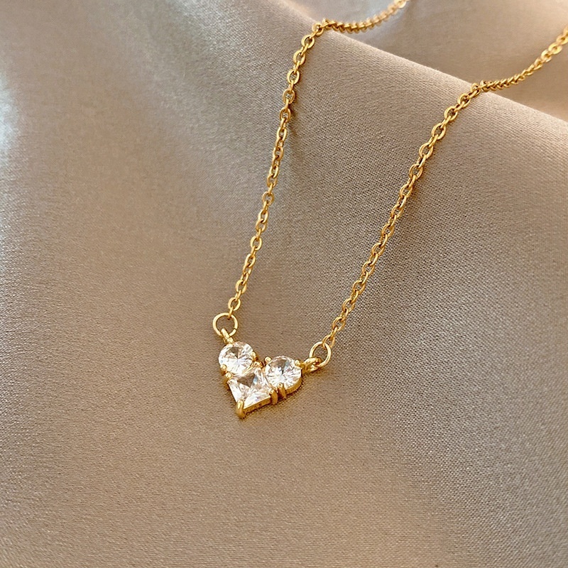 Cadena Para Mujer 18k Gold Plated Butterfly Heart Clover Custom Women's Necklace Stainless Steel Jewelry Necklace