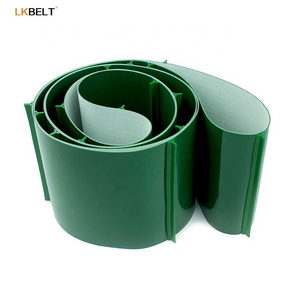 OEM cleated / baffle/sidewall mobile pvc conveyor belt jointed for industrial  handling equipment conveying