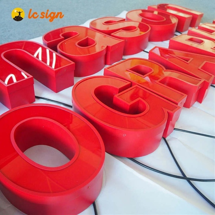 Supermarket Outdoor Signage LED Channel Letters Signage Lighting Acrylic LED Sign Boards