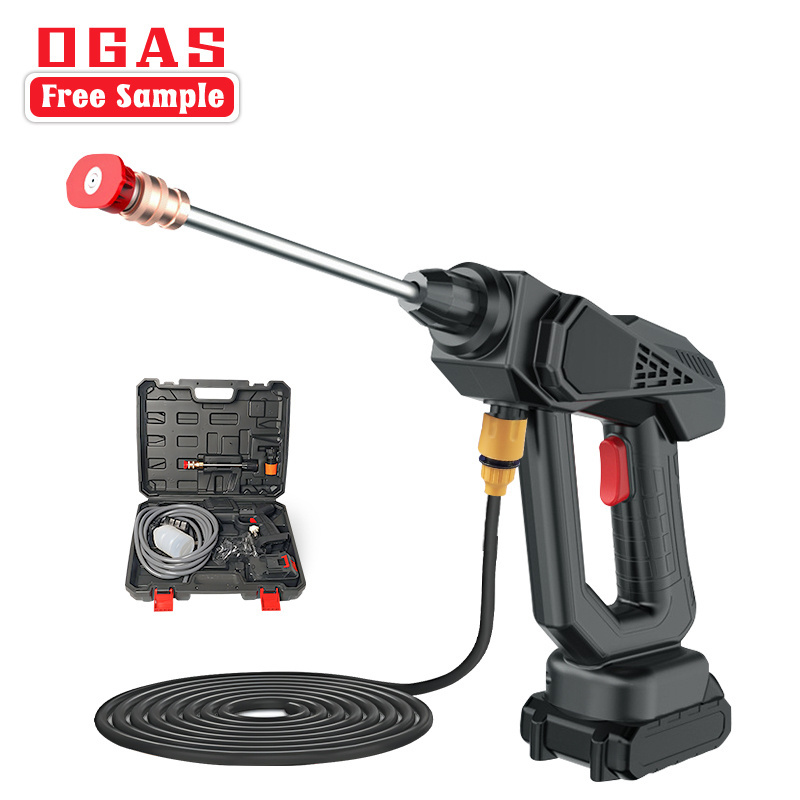 OGAS Power Tools Lithium High Pressure Electric Car Washer Gun Rechargeable Portable Car Wash Machine With Foam Generator