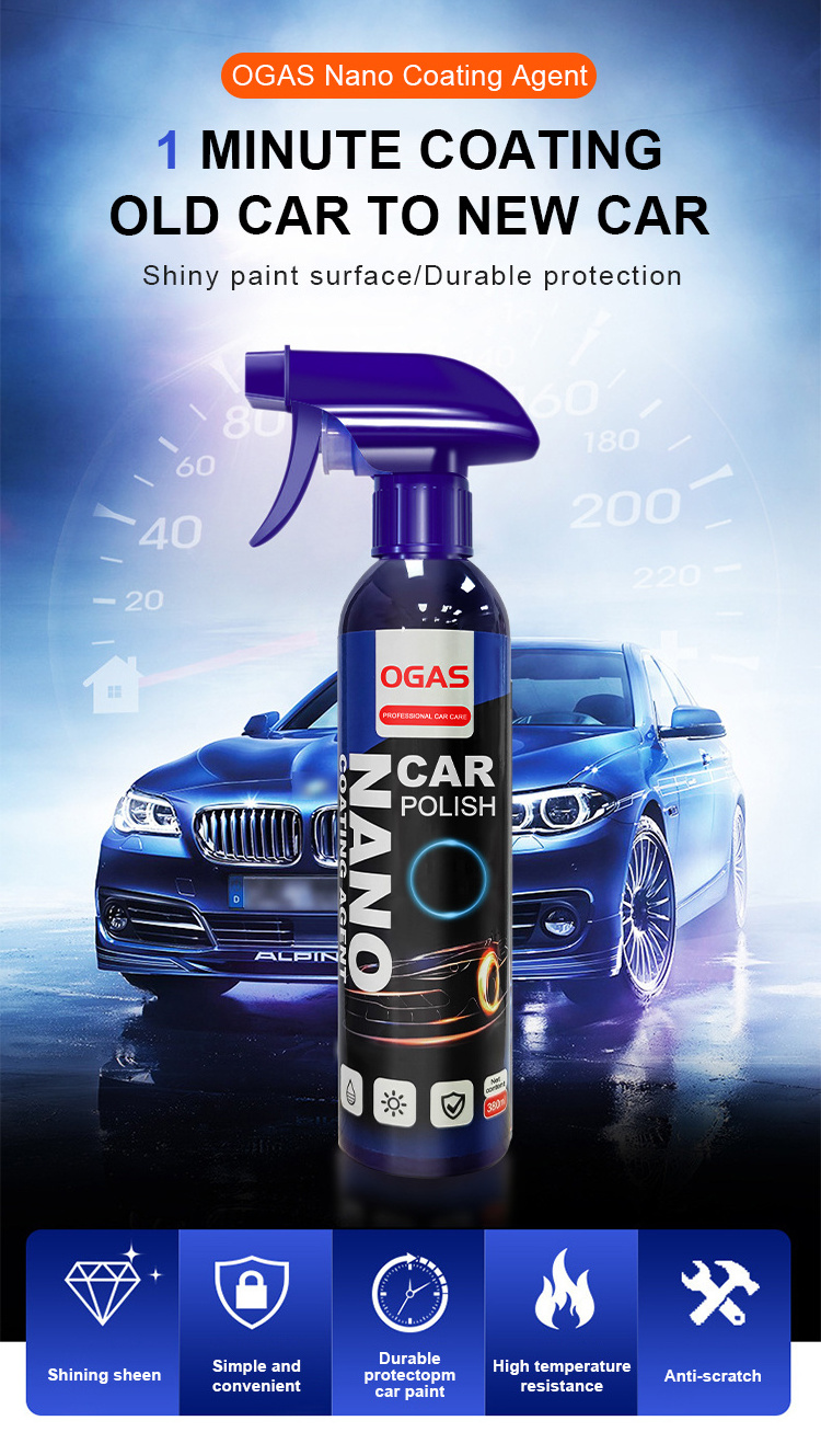 9H Customized SHINE OGAS Fortify rapid coating ceramic coating vehicle wax polish agent spray Lasting wax surface