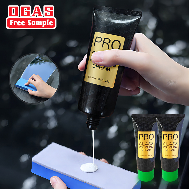 OGAS car care detailing tool kit with 100ml Glass stain removing lotion 100ml headlight restoration polish safe driving kit