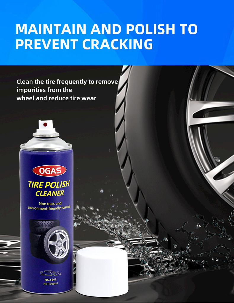 Ogas Equipment Car Care Tire Foam Polish Wheel Cleaner Tire Polish Cleaner Wheel Spray Clean