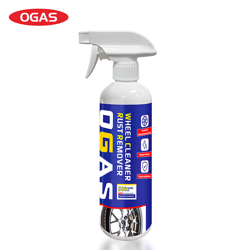 OGAS wheel cleaner 500ml spray liquid cleaning car surface quick removal of rust stains China supplier for car beauty