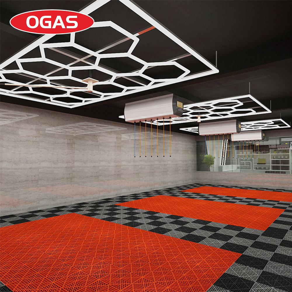 OGAS High Lightness LED garage lamp Inspection hexagon led ceiling wall car detailing studio hexagon led light