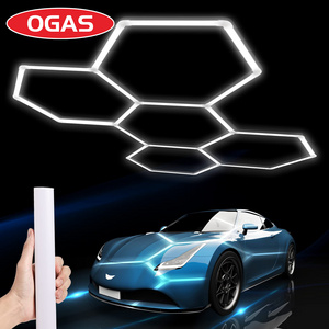 OGAS High Lightness LED garage lamp Inspection hexagon led ceiling wall car detailing studio hexagonal led light