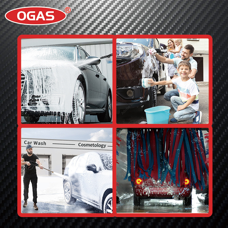 OGAS car maintenance cleaning products OEM factory 500ml car wash snow rich foam wax chemical cleaning soap coating shampoo Wax