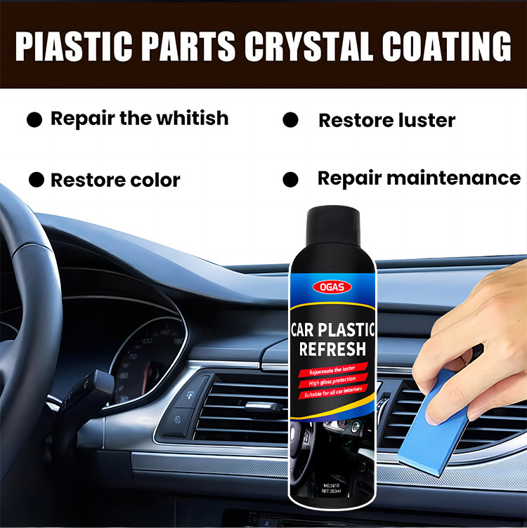 Car Dashboard Restoration Liquid Spray Car Care Plastic Retreading Agent Spray