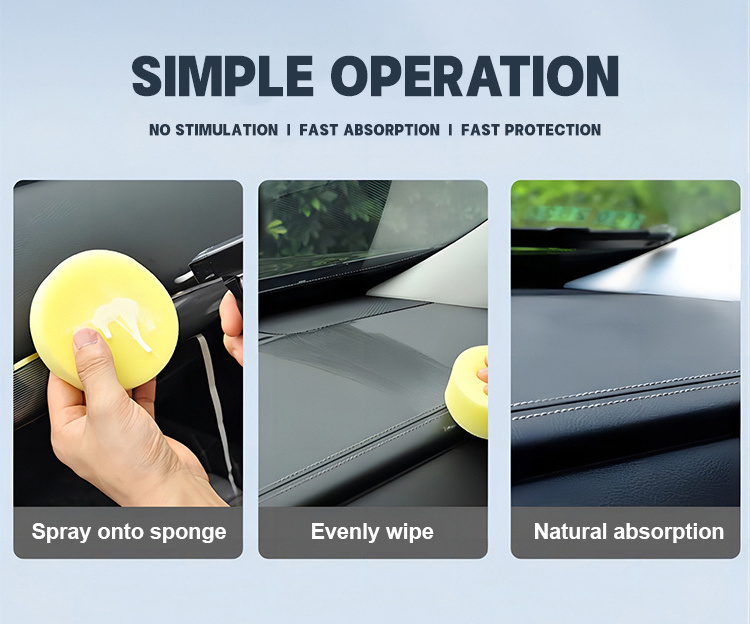 Plastic Restorer Car Dashboard Restoration Liquid Plastic Retreading Agent Spray For Car Door Panel