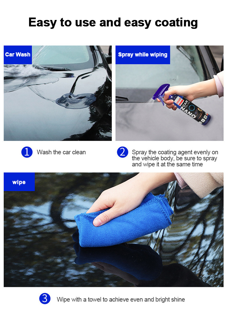 OGAS Auto Agent Ceramic Car Wash Fortify ceramic coating car Quick Coating Polishing Spraying Wax Nano Coating Agent