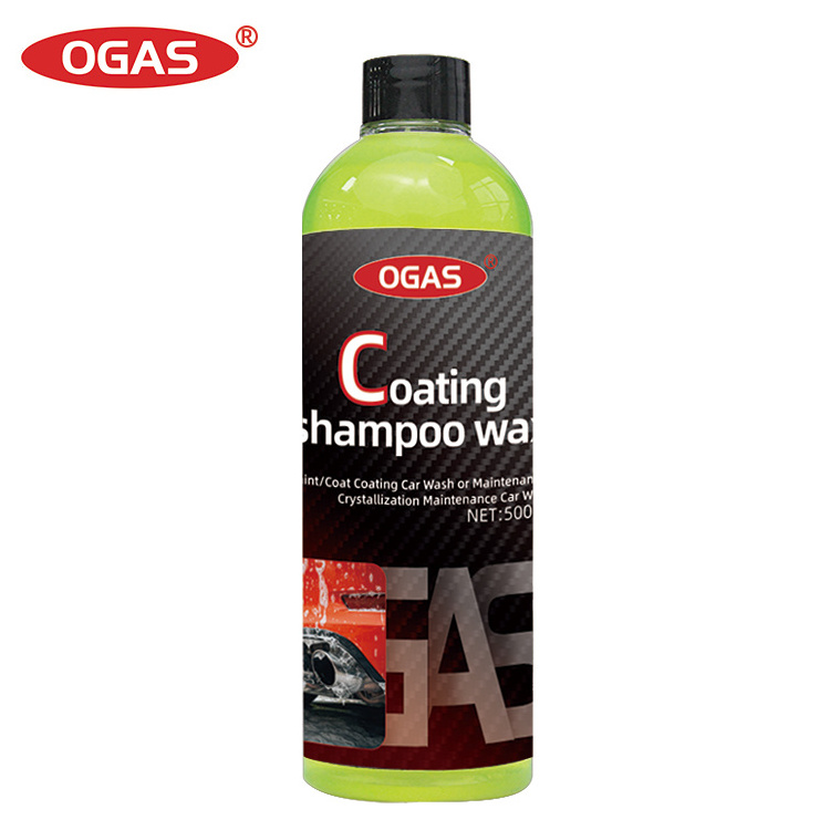 OGAS car maintenance cleaning products OEM factory 500ml car wash snow rich foam wax chemical cleaning soap coating shampoo Wax