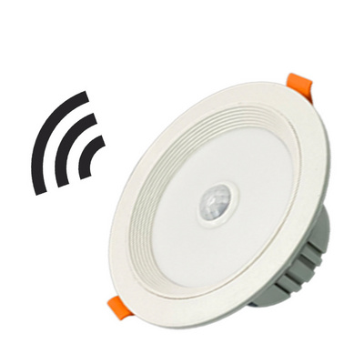 5W 7W 9W smart down light PIR Motion Sensor Recessed Round LED Downlight  led ceiling light for indoor