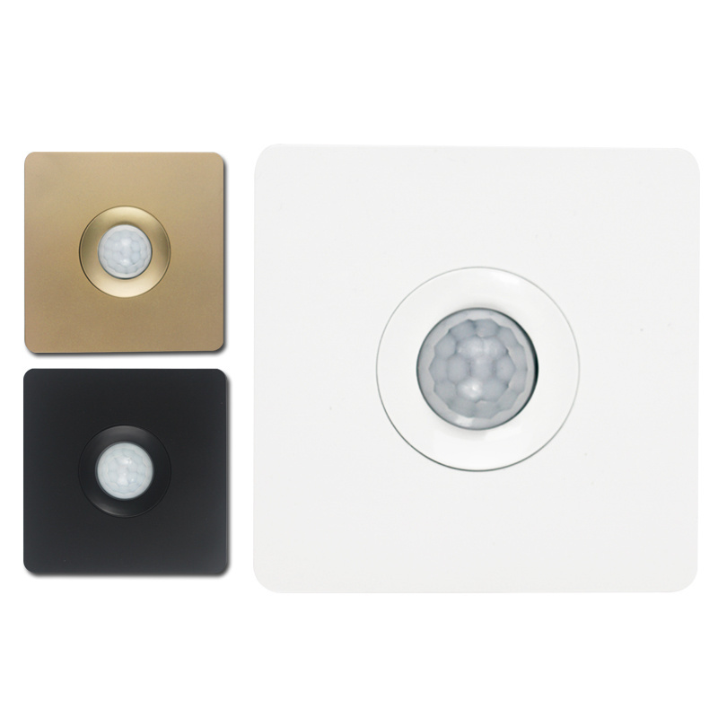 Wall-mounted PIR motion sensor switch 85-265V/AC Infrared body sensing detection sensor Indoor and outdoor on/off light switch