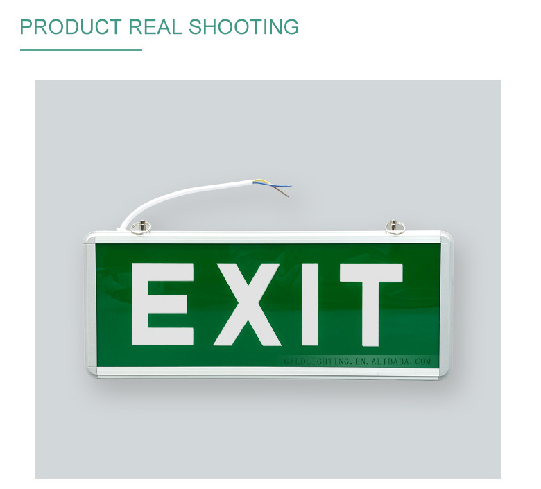 Factory price CE ROHS approved 3w emergency exit light exit sign light