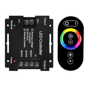 DC12V 24V 18A wireless color LED with light touch dimming controller RGB Growth light   RF LED light with controller