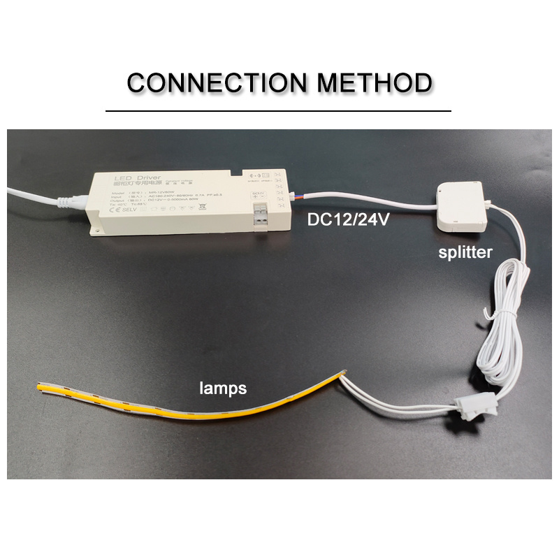 LED wire splitter 12/24V practical multi line split DuPont 3/4/ 6 holes 10 holes for led drawer wardrobe furniture light