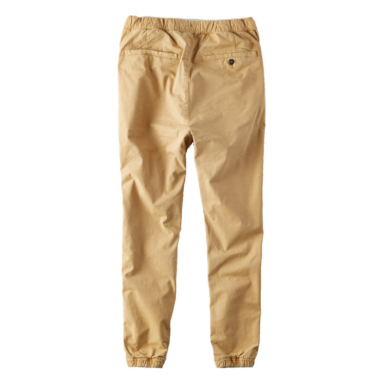 Elastic Waist and Leg Opening Jogger Mens Chino Pants