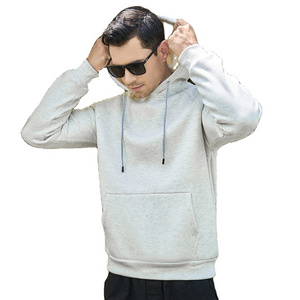 High Quality Fleece Fabric 80 Cotton 20 Polyester Custom Drawstring Metal Aglets Men Hoodies