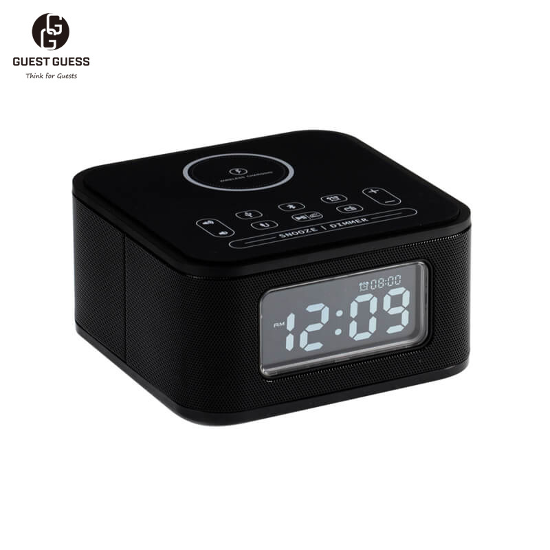 Guest Guess 2023 Wireless Charger For Mobile Phone Dual USB Digital Alarm Clock Smart Electronic Alarm Modern Clock For Home