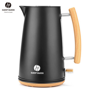 Customized high quality 1.7 Liter Fast Water Heater Boiler Auto Shut-Off Stainless Steel Electric Water Kettle for Hotel