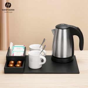 Guest Guess Custom Made 2 Years Warranty Hospitality Tray Hotel Guest Room Electric Kettle Tray Set