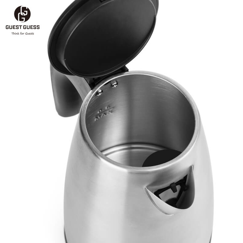 Guest Guess 0.6L High Quality Sustainable Eco-friendly Tea And Coffee Kettle Portable Stainless Steel Electric Kettle