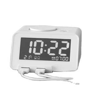 Guest Guess 2023 Hotel Mini Dual USB Charger Alarm Clock SOLO Digital Display Room Alarm Modern Digital Clock