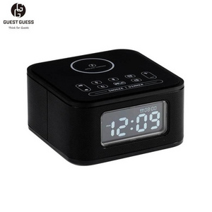 2023 Guest Guess Wireless Charger For Mobile Phone Dual USB Digital Alarm Clock Desk & Table Led Induction Charger Alarm Clock