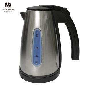 Factory Supplying Customized Good Price Hospitality Use 1L  1500W Transparent Water Gauge Digital Water Boiler Electric Kettle