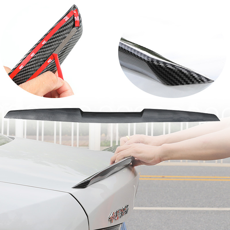 Universal sedan car wing spoiler Carbon Fiber Rear Spoiler for BMW G20 G80 Style Car Spoiler Flexible TPU easy install