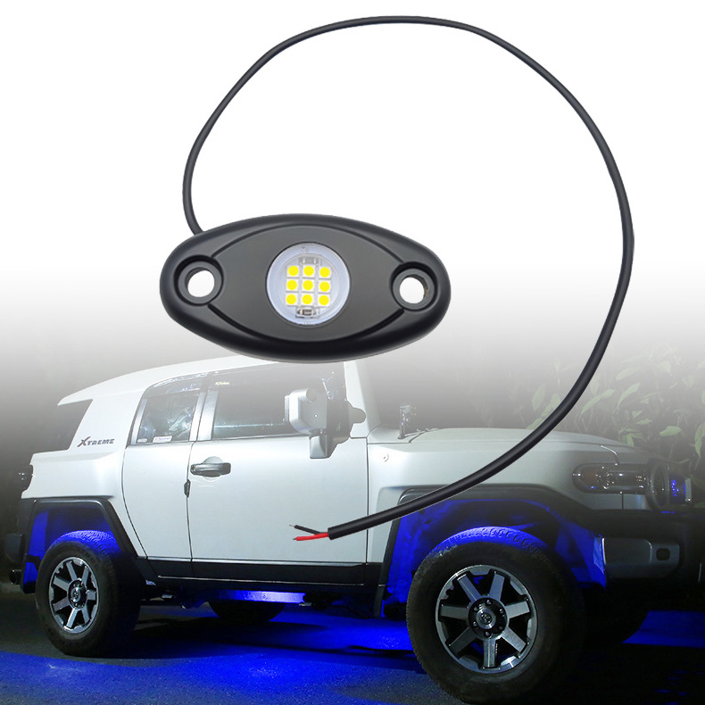 New 12V LED Rock Light Rear Underbody Rock Pod Jeeps 4X4 Pickup Truck SUV ATV UTV Buggy Boat RAR Car Chassis Lights Condition