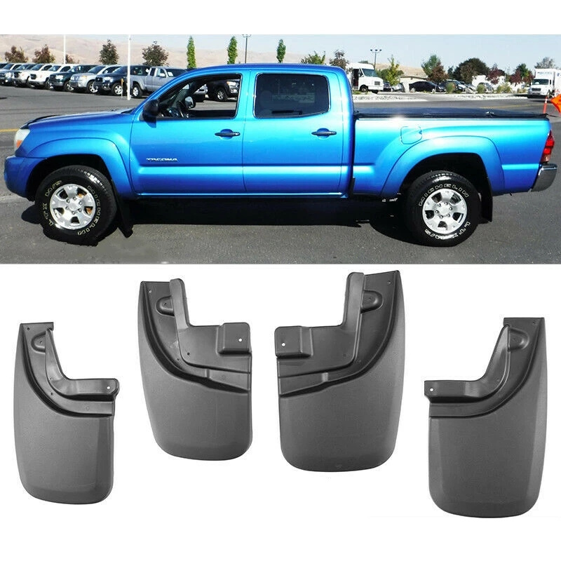 Car Rubber Mud flaps for Tacoma 2005-2015 Fender Guard Splash MudFlaps Mudguards Accessories 2006 2007 2008 2009 2010 2011 2012