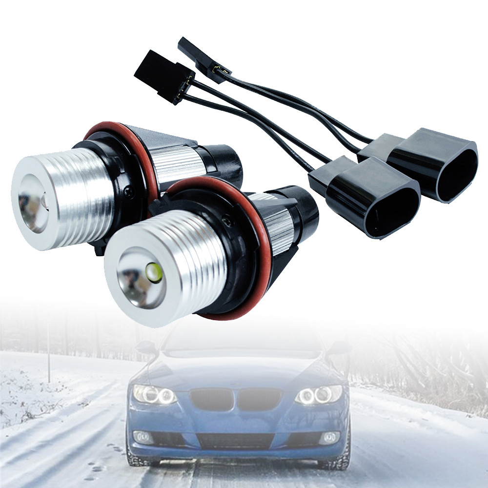 2Pcs LED Angel Eyes Marker Lights Bulbs For B M W E39 E90 E60 E92 Angel Eyes 10W 20W 40W 60W 80W 6W Angel Eye Led Marker Lights