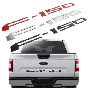 High Quality Chrome ABS Badge Emblem Car Sticker 3D Raised Tailgate Decal Letters for Ford F150 F-150 2018-2020 Pickup Plastic