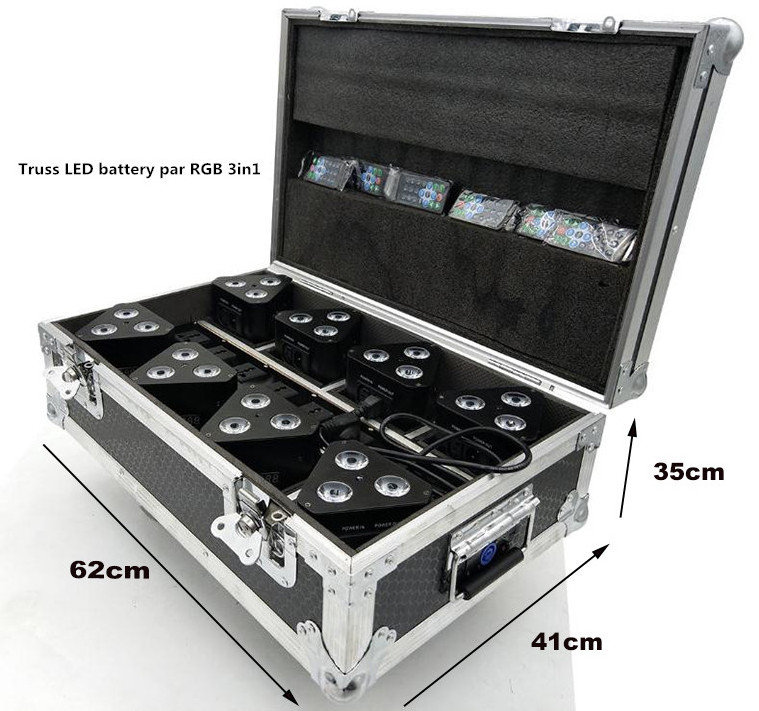 Hot sale 3x10w rgb 3in1 led DMX led stage lighting, battery powered party dmx 512 mini par can light dj equipment LEAHUA