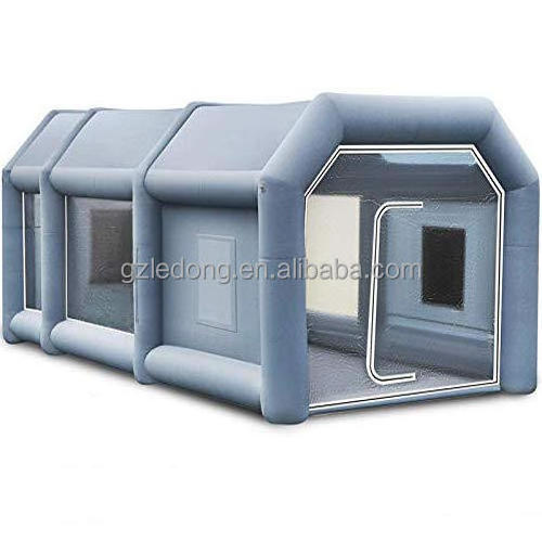 inflatable car spray paint booth with light line durable portable workshop shelter tent