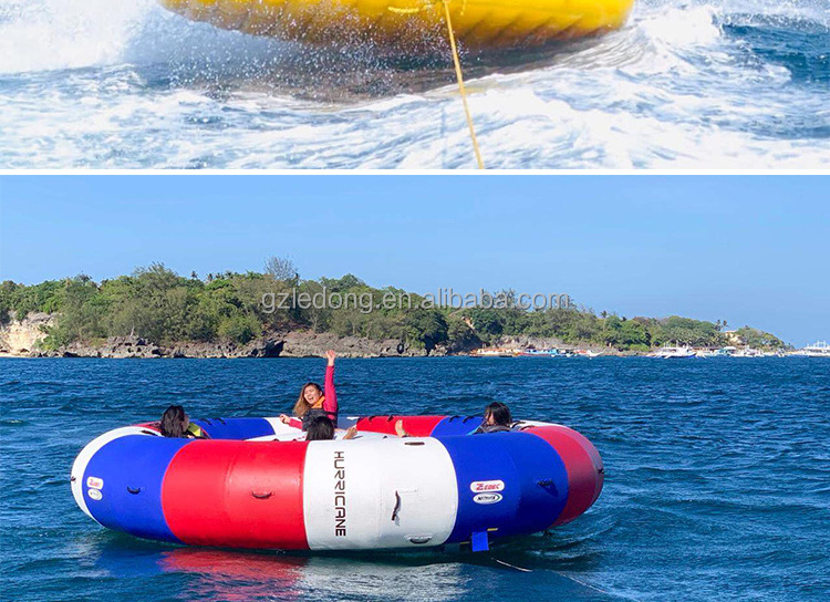 New Design Water Toys Inflatable Flying Boat Crazy UFO Towable Water Tube Sports Game