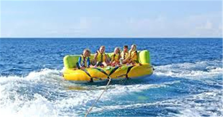 Water Toys Flying Inflatable Disco Boat Spinning UFO Towable Tube