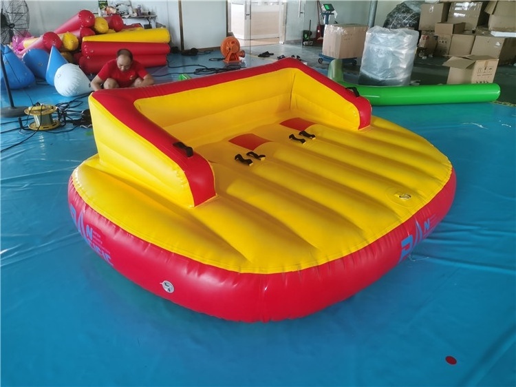 Hot sell  inflatable sofa boat outdoor water extreme sports products inflatable drag ring inflatable towing boat