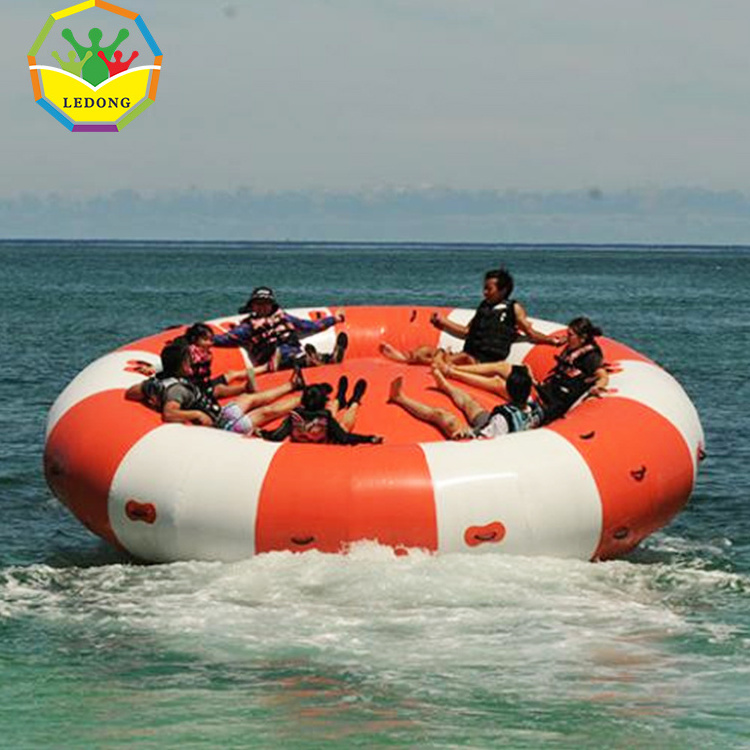 New Design Water Toys Inflatable Flying Boat Crazy UFO Towable Water Tube Sports Game