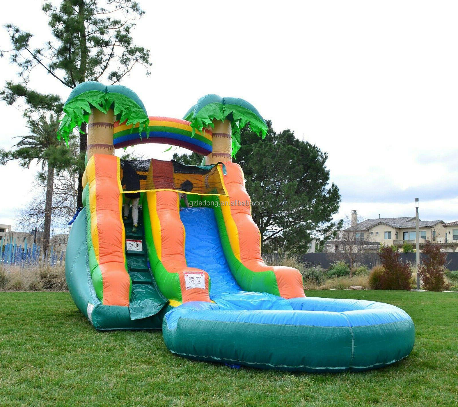 Outdoor Jump Jumper Inflatable Combo Adult Bouncer Pvc Jumping Castle Bounce House And Water Slide Party Rental For Kids