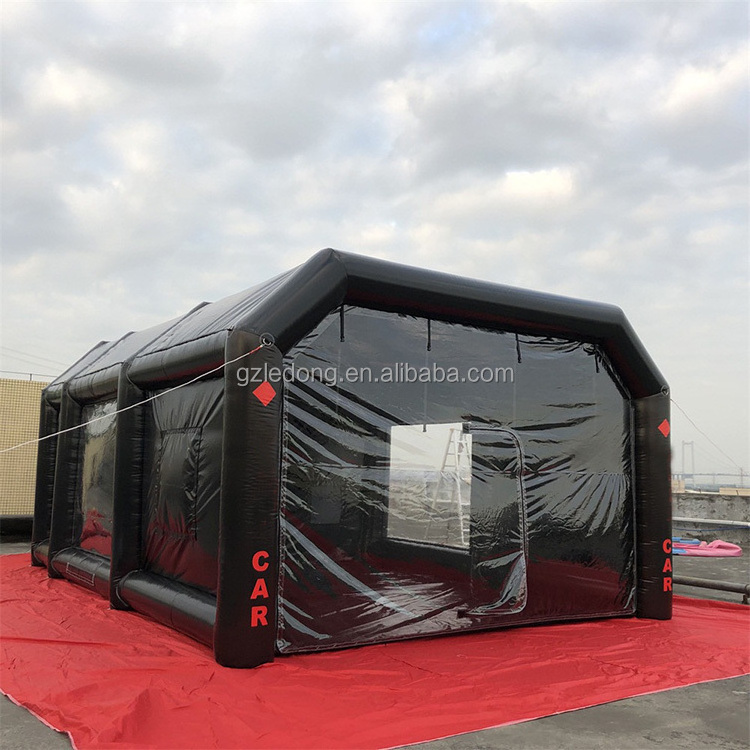 inflatable car spray paint booth with light line durable portable workshop shelter tent