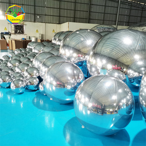 Top quality event party inflatable colorful mirror balloon, PVC inflatable mirror ball for sale