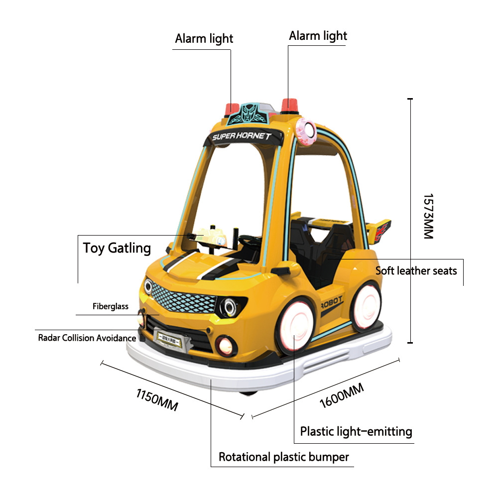 2023 new model roof car electric Battery operated bumper cars for children and adults for sales