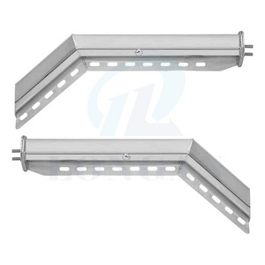 Custom Wheel Parts 28 in Angled 45 Degree Spring-Load Mud Flap Hanger for Semi Trucks Hanger pair